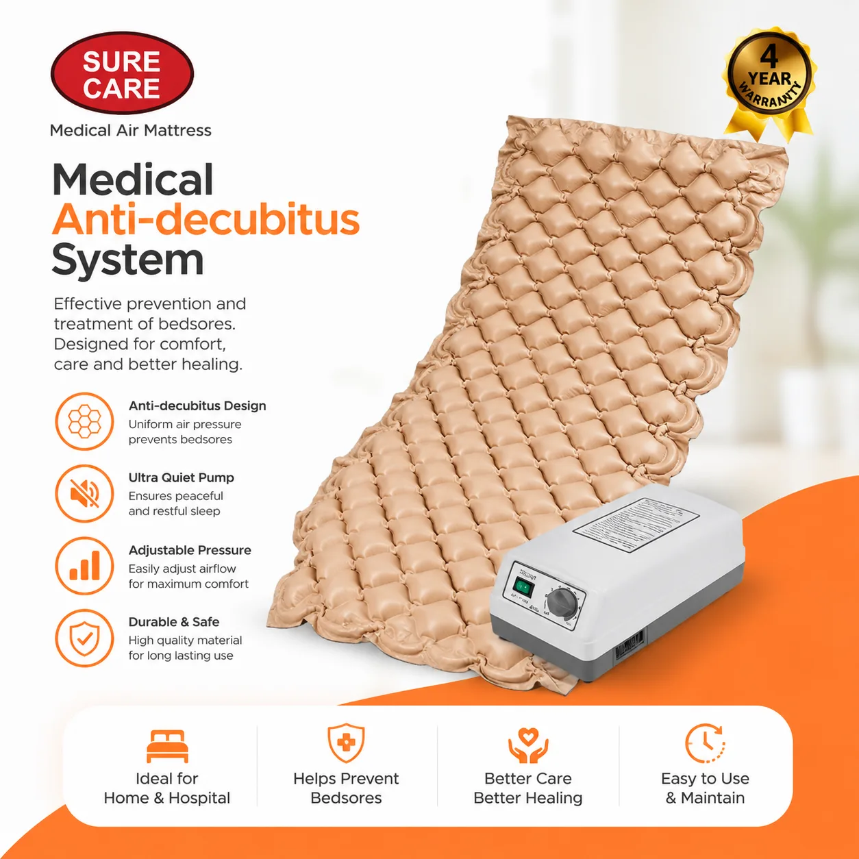 Sure Care মেডিকেল এয়ার ম্যাট্রেস