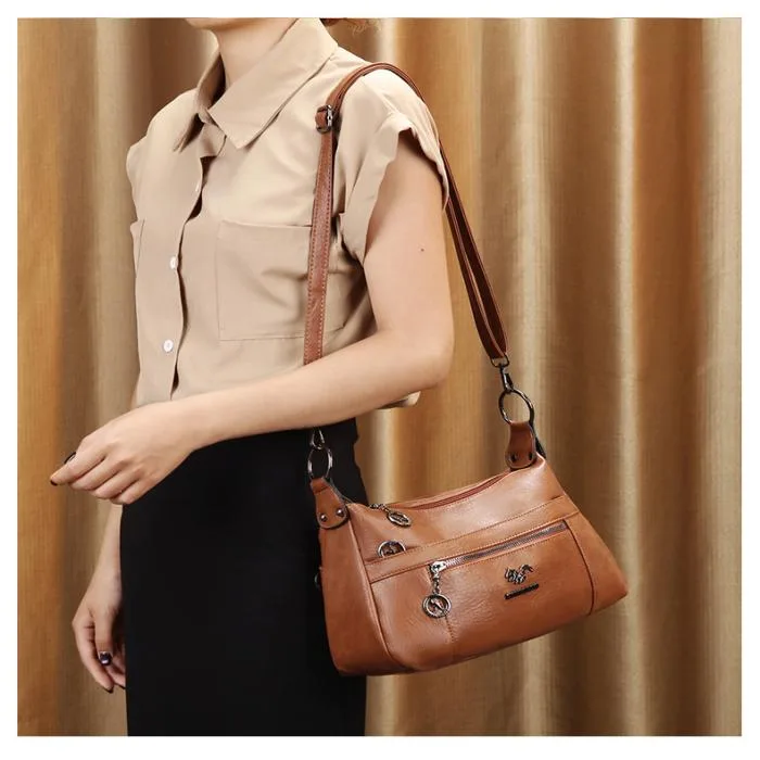 Stylish Practical Large Capacity Crossbody Bag (Brawn)
