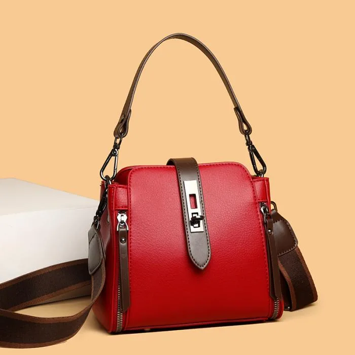Luxury Crossbody Shoulder Bag (Red)