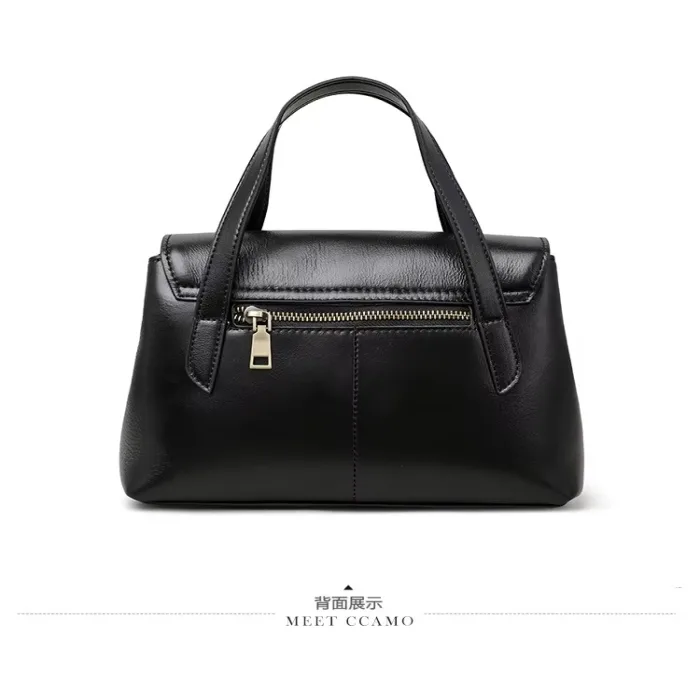 Atmospheric Crossbody Large Capacity Handbag (Black)
