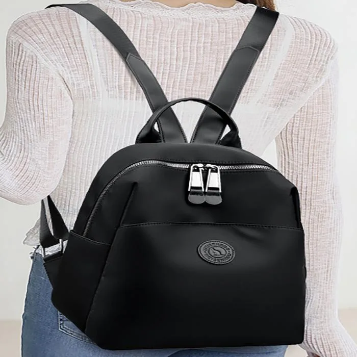 Women's Backpacks Simple Fashion Bag (Black)