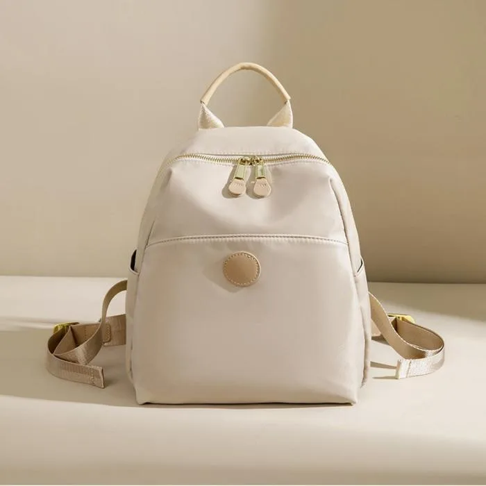 Women's Backpacks Simple Fashion Bag (Cream)
