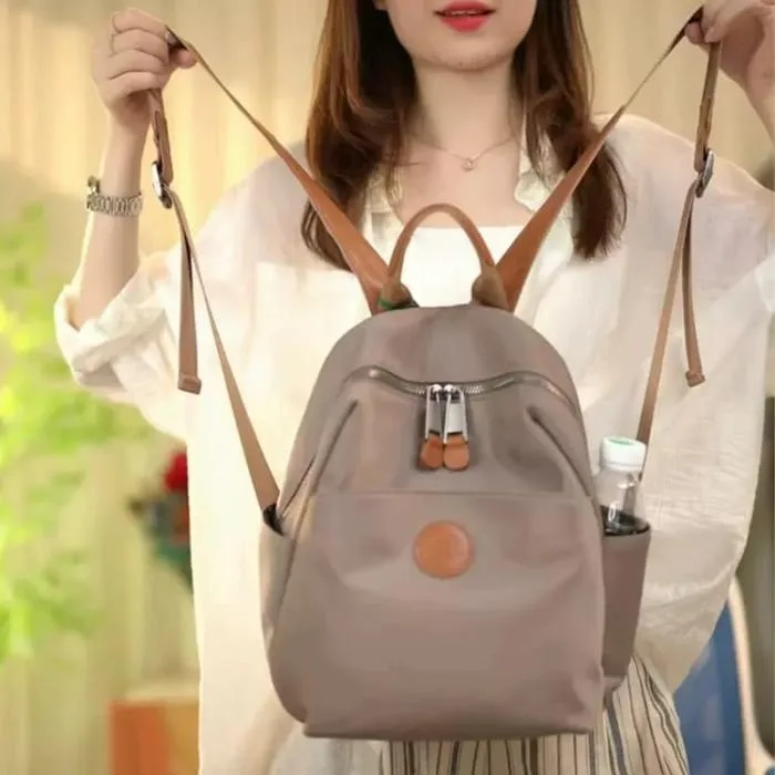 Women's Backpacks Simple Fashion Bag (Grey)
