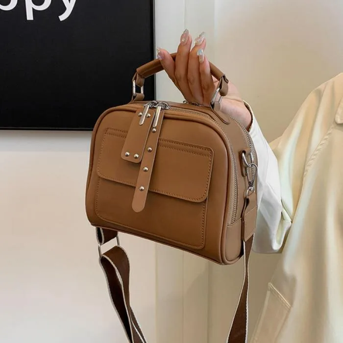 Luxury Multi-Layer Commuter Handbag (Brown)