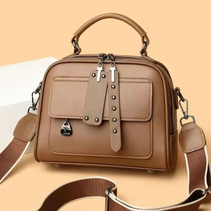 Luxury Multi-Layer Commuter Handbag (Brown)