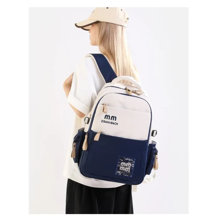 College Cute Large-Capacity Backpacks (Blue)