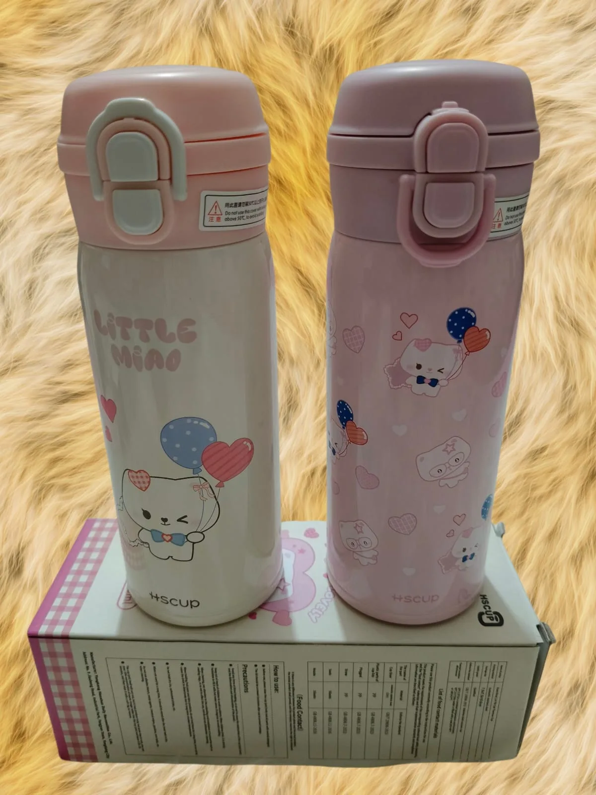 Cute Stainless Steel Vacuum Flask - 320 ML