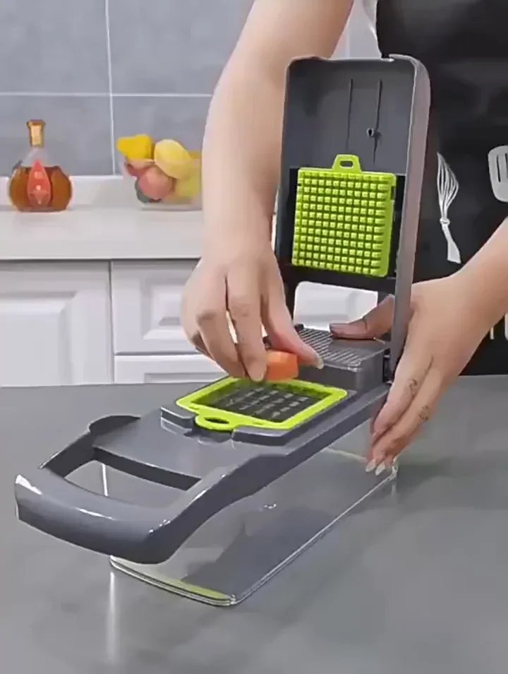 16 Pcs Multifunctional Vegetable Chopper & Slicer
