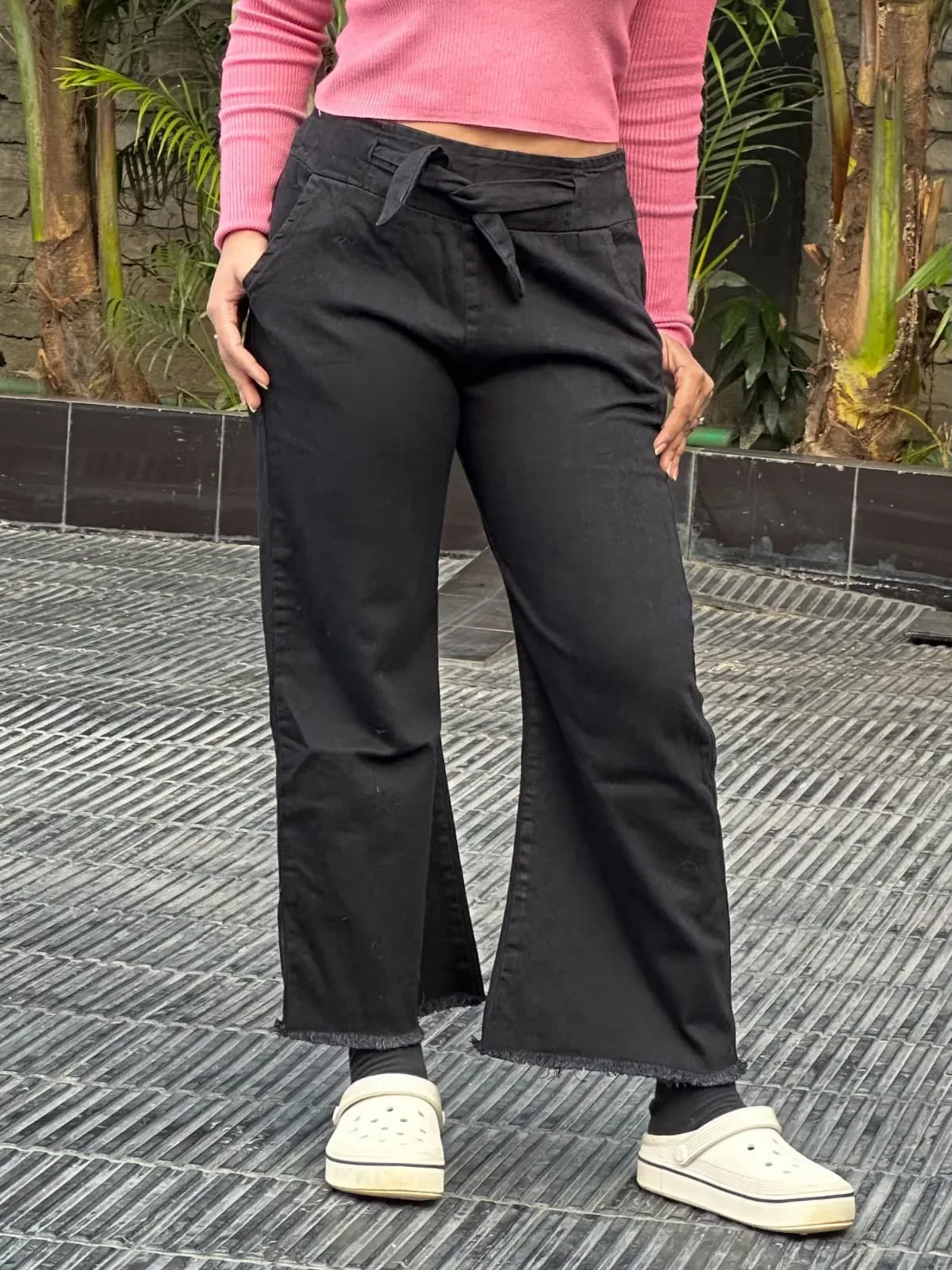 Stylish Women’s Soft Denim Palazzo Pant - 3XXL AND 4XXL